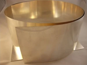 Blacha z czystego srebra pr 999 gr. 0.5 mm szer. 100 mm dłu. 100 mm